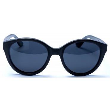 Joyce - Black Bamboo Sunglasses